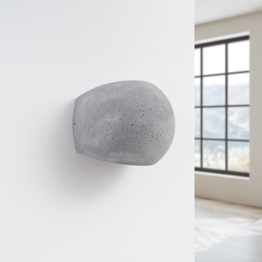 Wandlamp GLOBE 2xG9/8W/230V beton/grijs