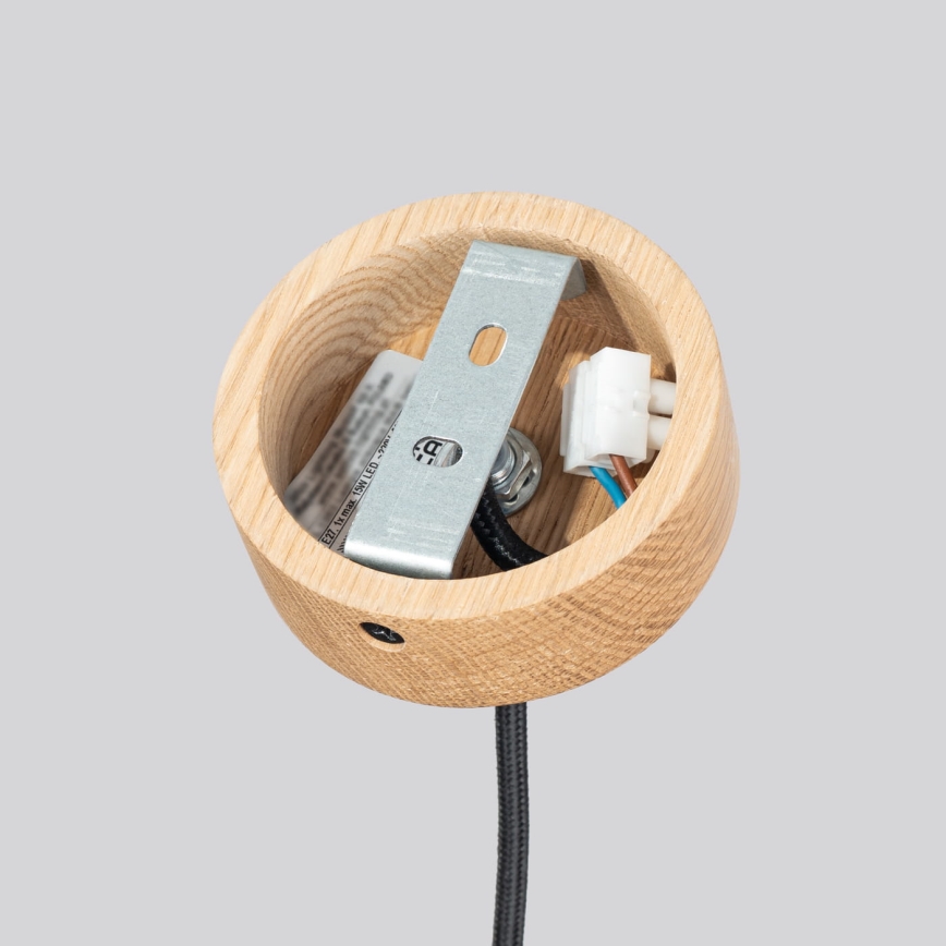 Suspension sur câble MAB 1xE27/15W/230V Ø 22 cm béton/gris