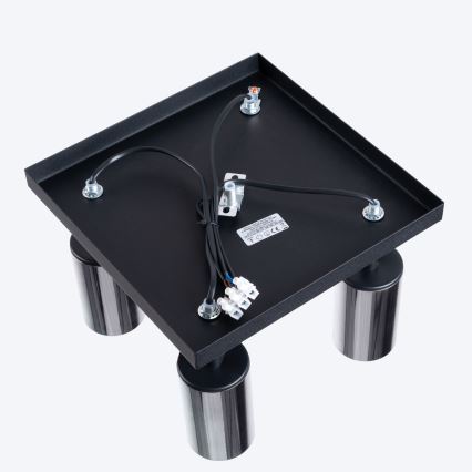 Spot WINX 4xGU10/10W/230V zwart/glanzend chroom