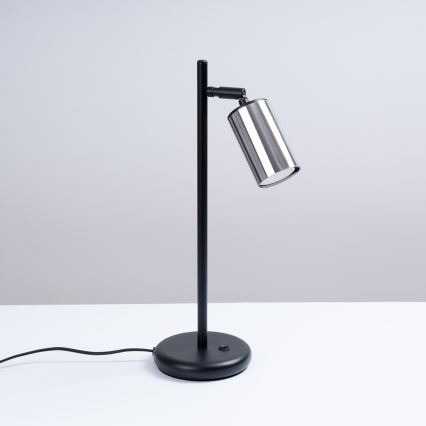 Lampe de table WINX 1xGU10/10W/230V noir/chrome brillant