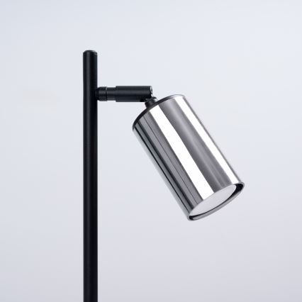 Lampe de table WINX 1xGU10/10W/230V noir/chrome brillant