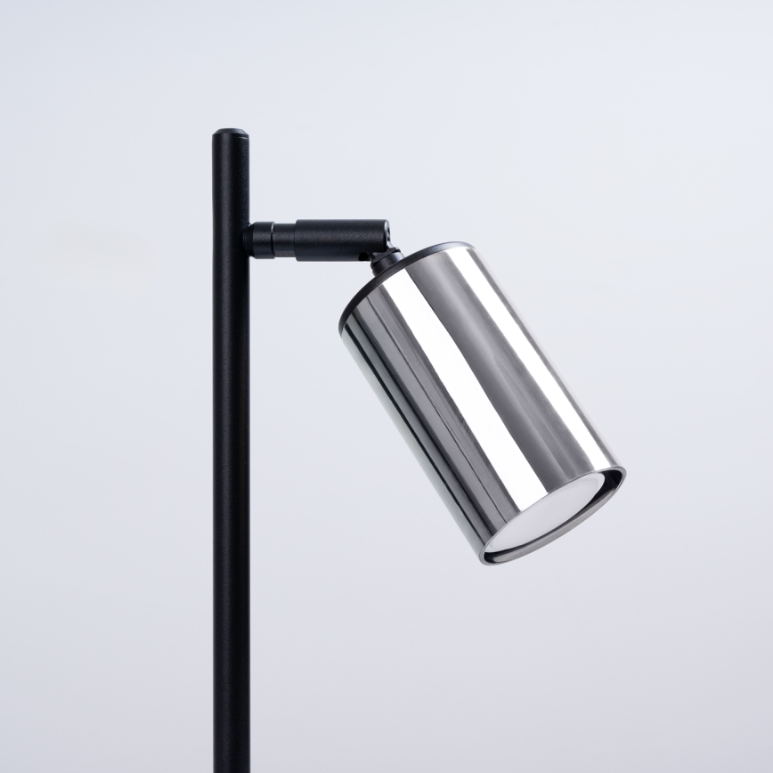 Lampe de table WINX 1xGU10/10W/230V noir/chrome brillant