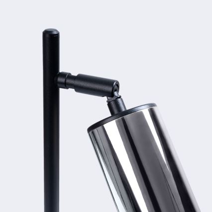Lampe de table WINX 1xGU10/10W/230V noir/chrome brillant