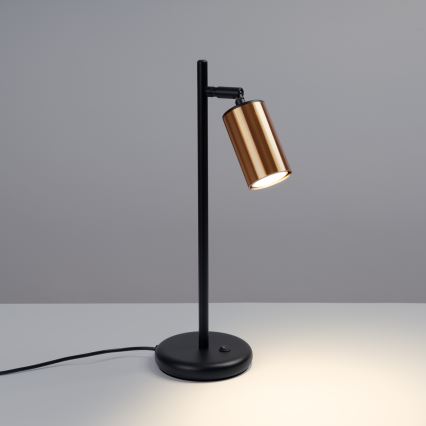 Lampe de table WINX 1xGU10/10W/230V noir/cuivre