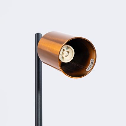 Lampe de table WINX 1xGU10/10W/230V noir/cuivre