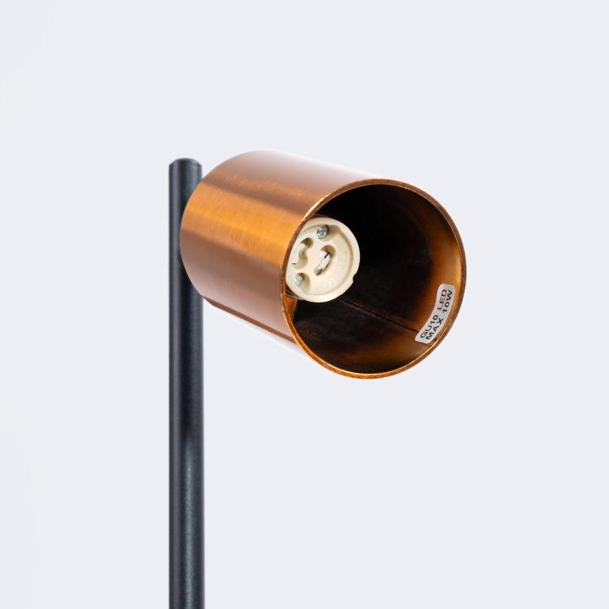 Lampe de table WINX 1xGU10/10W/230V noir/cuivre