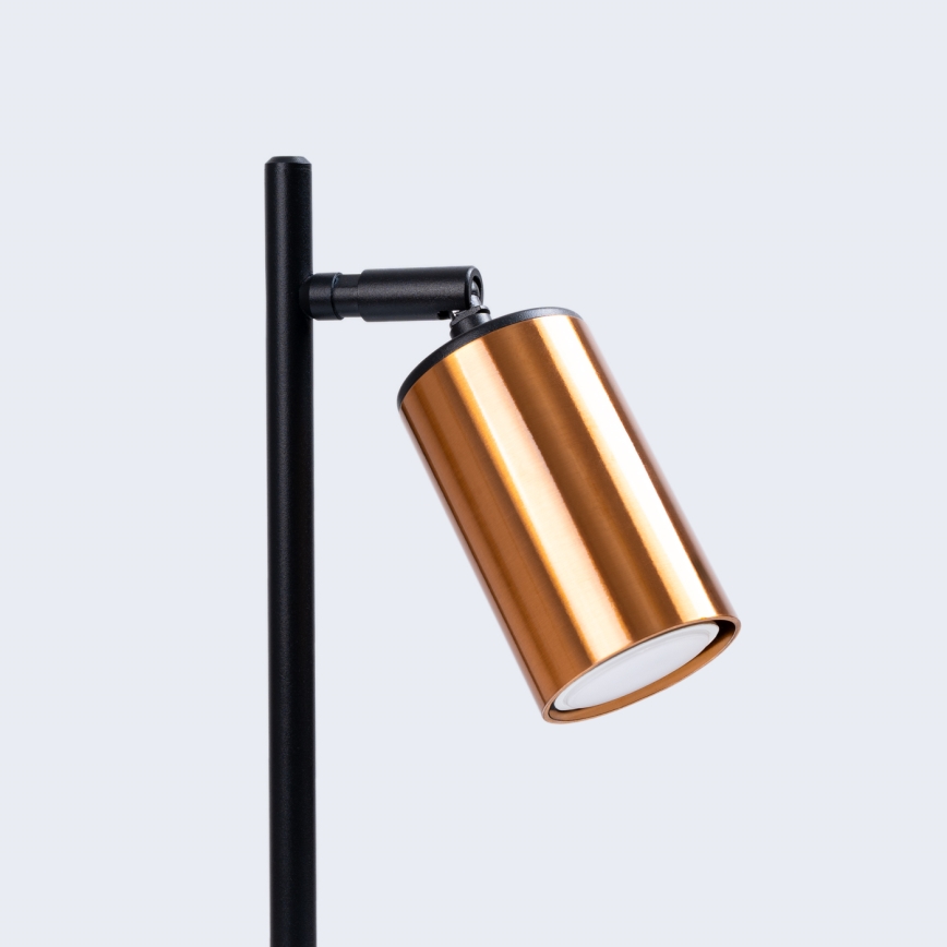 Lampe de table WINX 1xGU10/10W/230V noir/cuivre