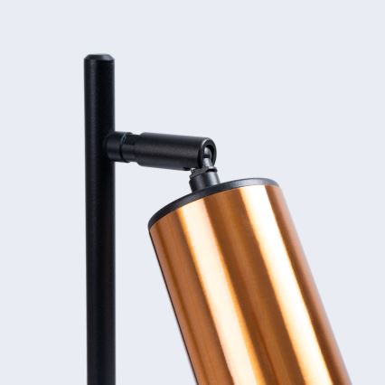 Lampe de table WINX 1xGU10/10W/230V noir/cuivre