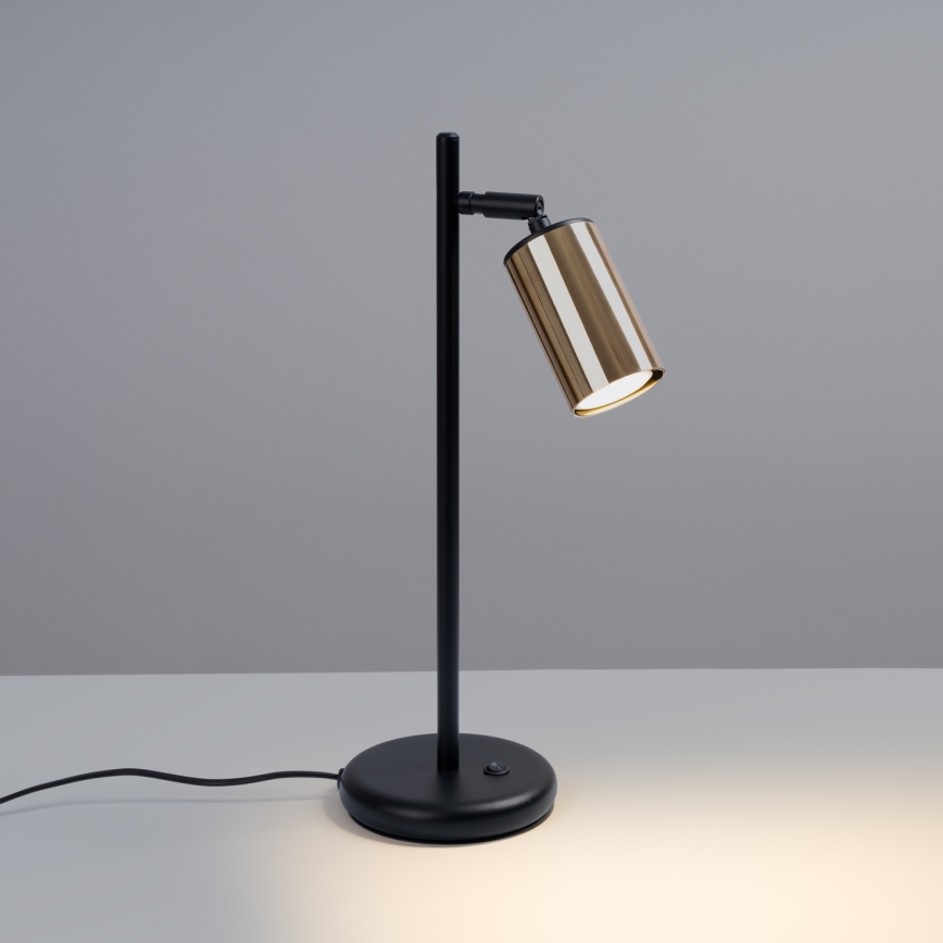 Lampe de table WINX 1xGU10/10W/230V noir/doré