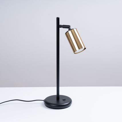 Lampe de table WINX 1xGU10/10W/230V noir/doré
