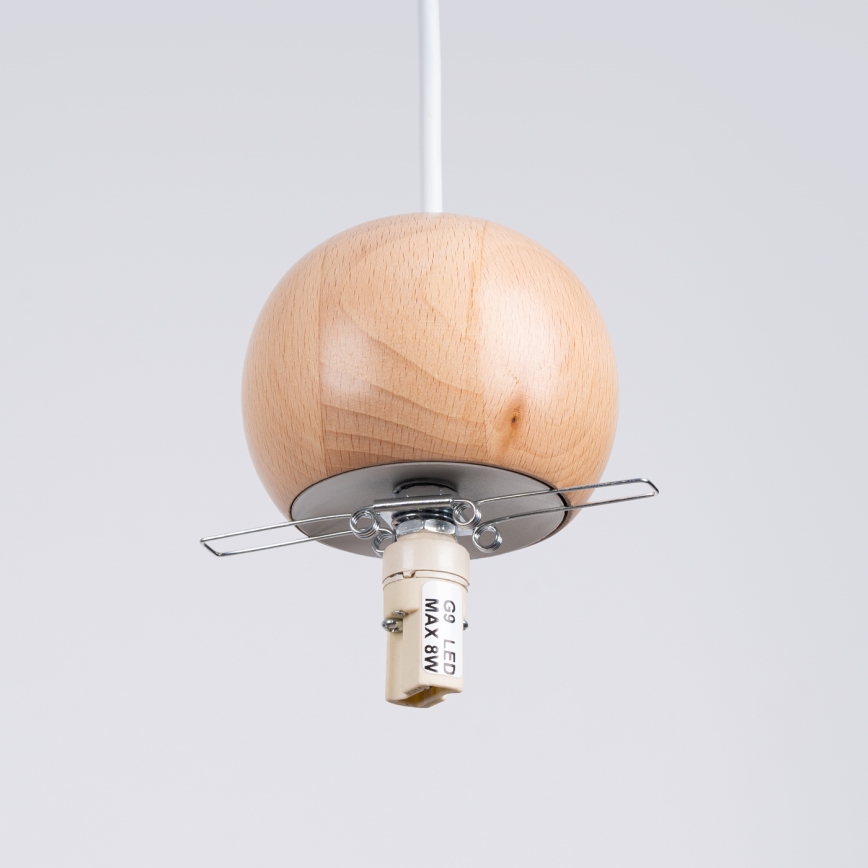 Hanglamp aan een koord PEKKA 1xG9/8W/230V wit