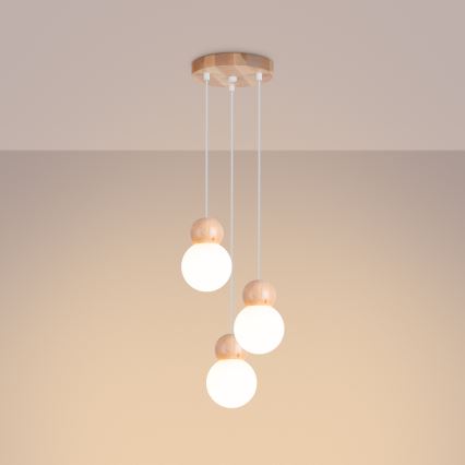 Suspension filaire PEKKA 3xG9/8W/230V blanc