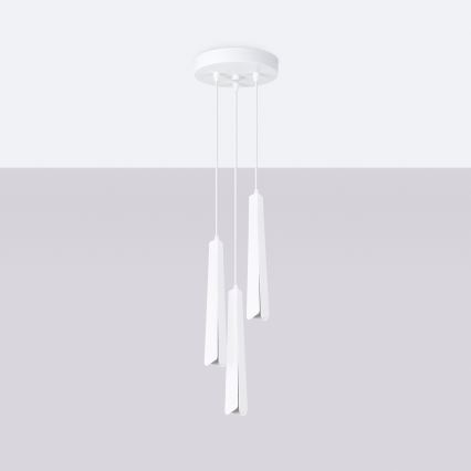 Hanglamp aan een koord PRYSM 3xG9/8W/230V wit