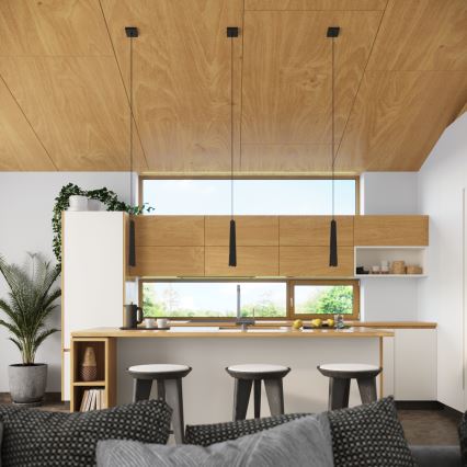 Hanglamp aan een koord PRYSM 1xG9/8W/230V zwart