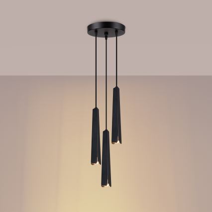 Hanglamp aan een koord PRYSM 3xG9/8W/230V zwart