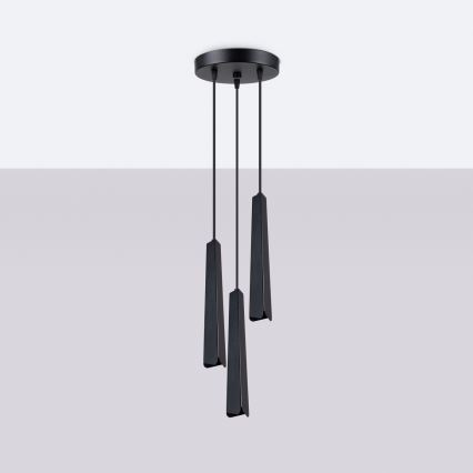 Hanglamp aan een koord PRYSM 3xG9/8W/230V zwart