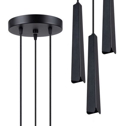 Hanglamp aan een koord PRYSM 3xG9/8W/230V zwart