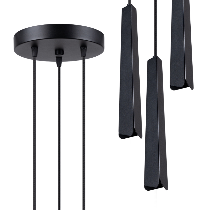 Hanglamp aan een koord PRYSM 3xG9/8W/230V zwart