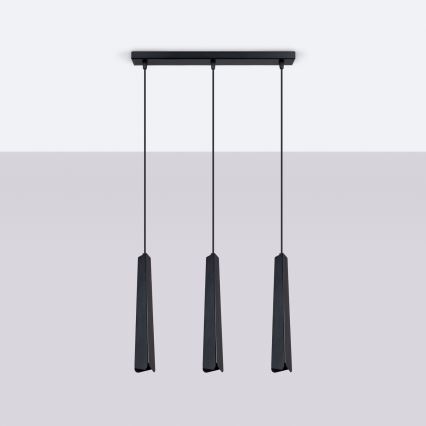 Hanglamp aan een koord PRYSM 3xG9/8W/230V zwart