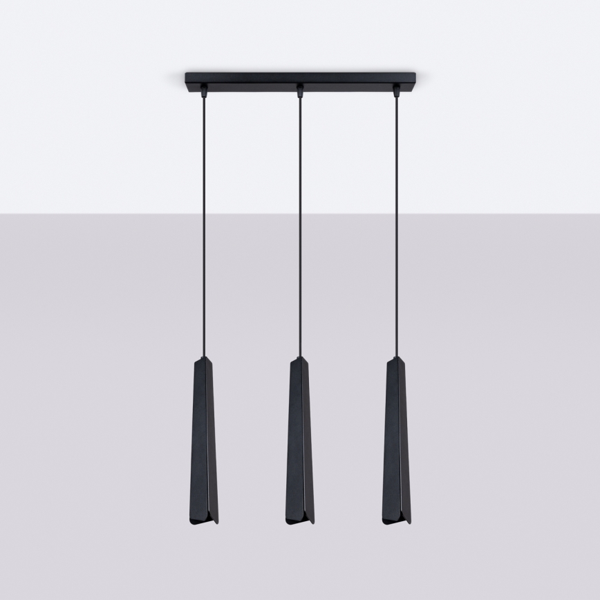 Hanglamp aan een koord PRYSM 3xG9/8W/230V zwart