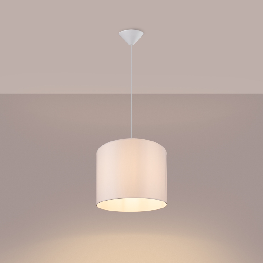 Hanglamp aan een koord NOVA 1xE27/15W/230V diameter 30 cm wit