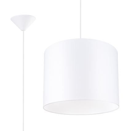 Hanglamp aan een koord NOVA 1xE27/15W/230V diameter 30 cm wit