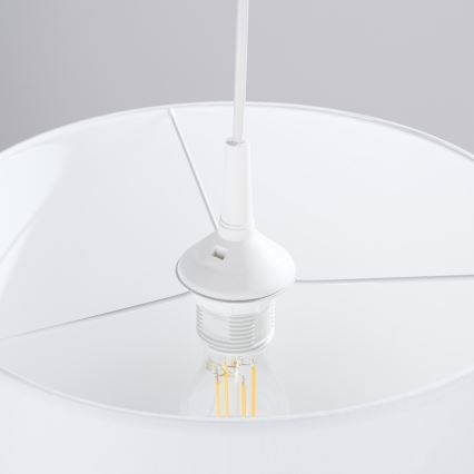 Hanglamp aan een koord NOVA 1xE27/15W/230V diameter 30 cm wit