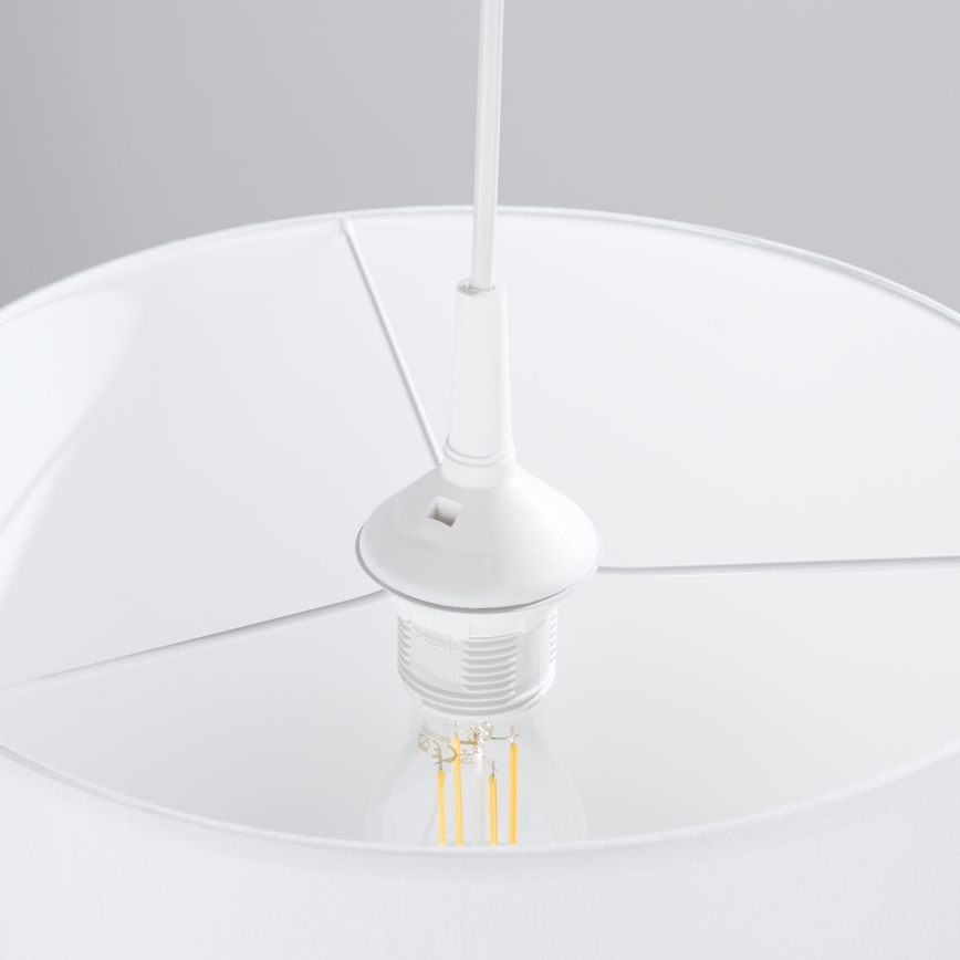 Hanglamp aan een koord NOVA 1xE27/15W/230V diameter 30 cm wit
