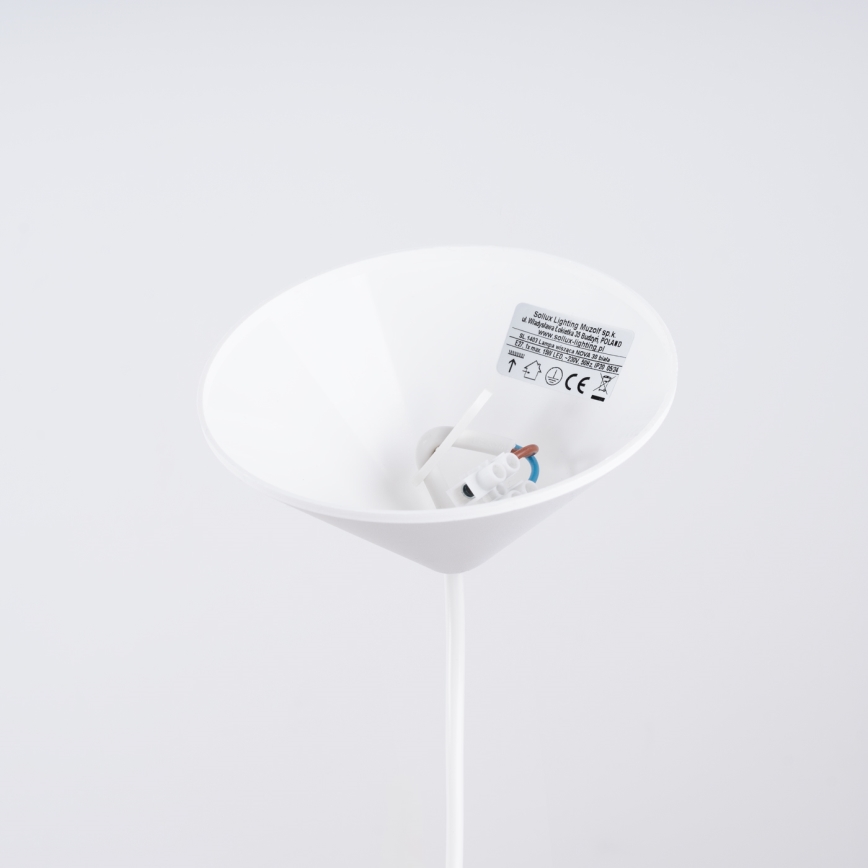 Hanglamp aan een koord NOVA 1xE27/15W/230V diameter 30 cm wit