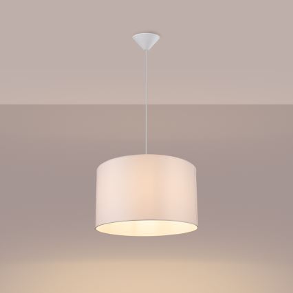 Hanglamp aan een koord NOVA 1xE27/15W/230V diameter 40 cm wit