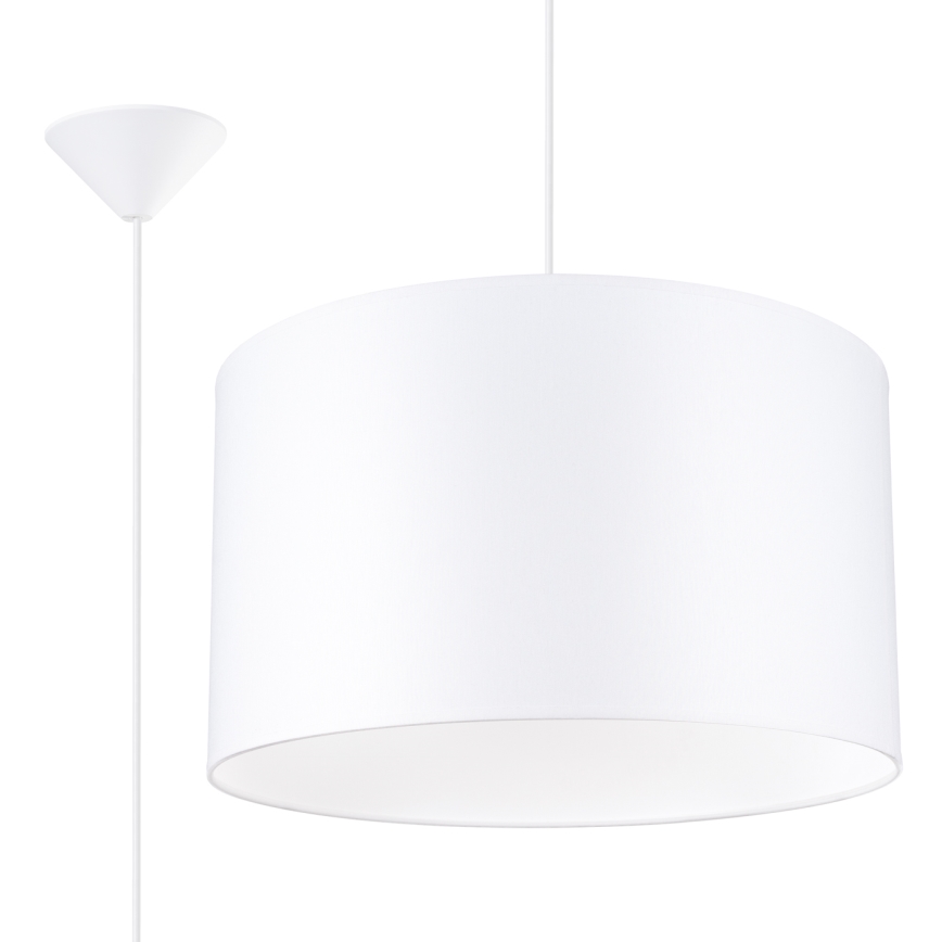 Hanglamp aan een koord NOVA 1xE27/15W/230V diameter 40 cm wit