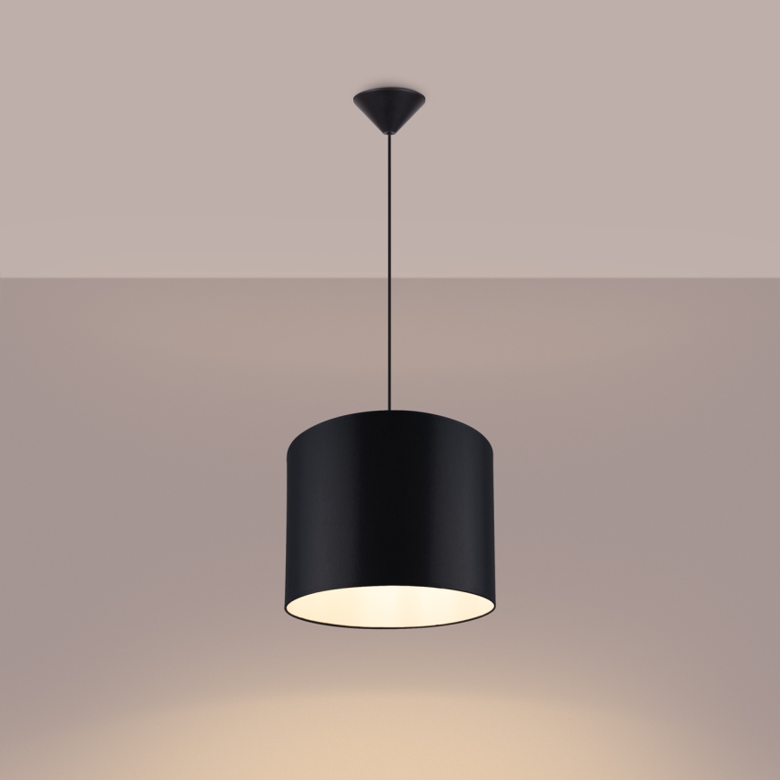 Hanglamp aan een koord NOVA 1xE27/15W/230V diameter 30 cm zwart
