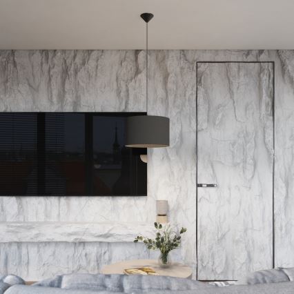 Hanglamp aan een koord NOVA 1xE27/15W/230V diameter 30 cm zwart