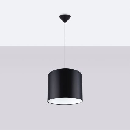 Hanglamp aan een koord NOVA 1xE27/15W/230V diameter 30 cm zwart