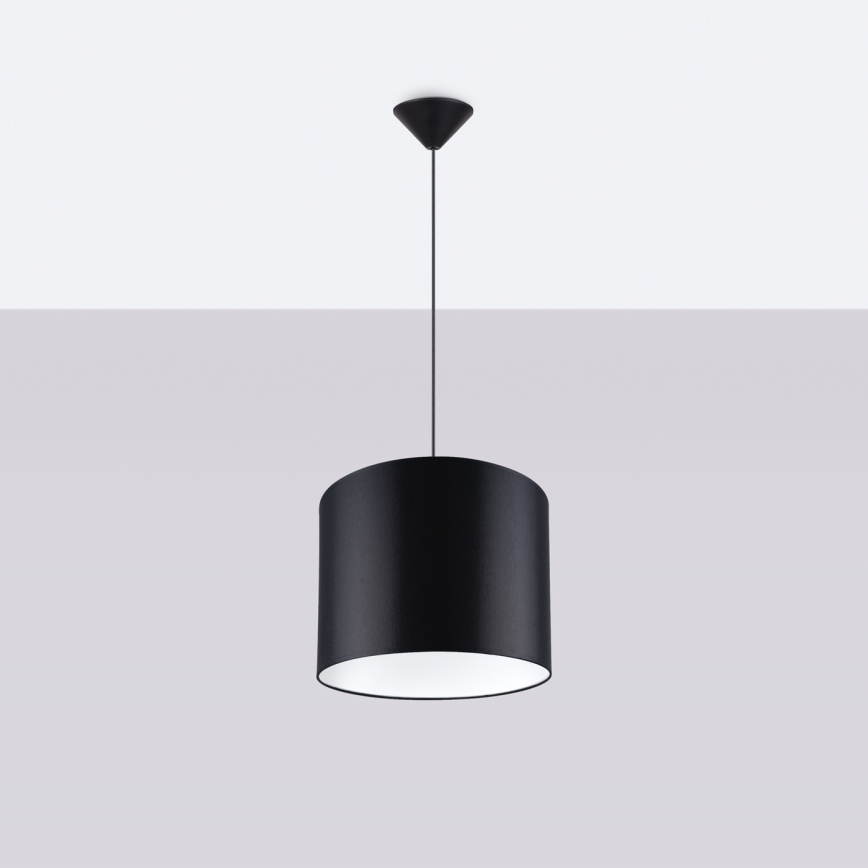 Hanglamp aan een koord NOVA 1xE27/15W/230V diameter 30 cm zwart