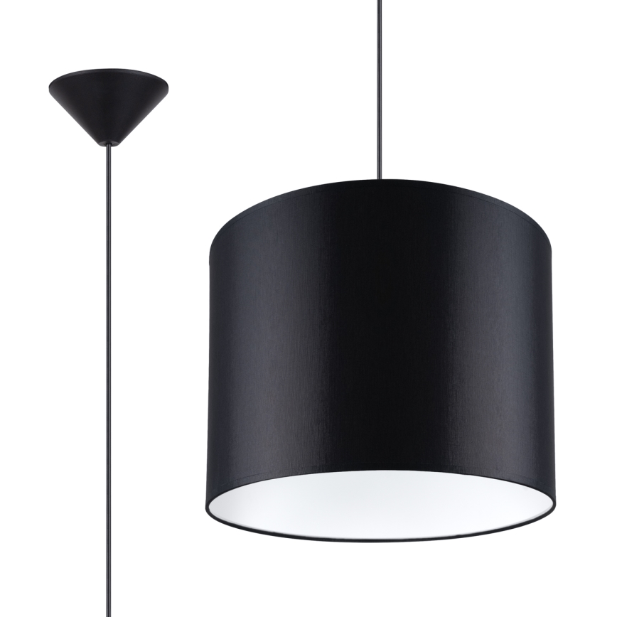 Hanglamp aan een koord NOVA 1xE27/15W/230V diameter 30 cm zwart