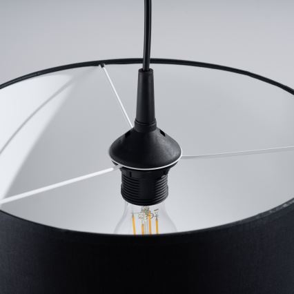 Hanglamp aan een koord NOVA 1xE27/15W/230V diameter 30 cm zwart