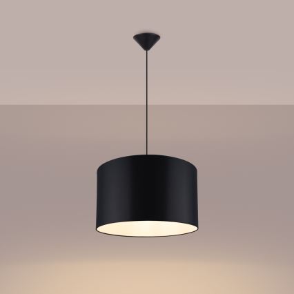 Hanglamp aan een koord NOVA 1xE27/15W/230V diameter 40 cm zwart