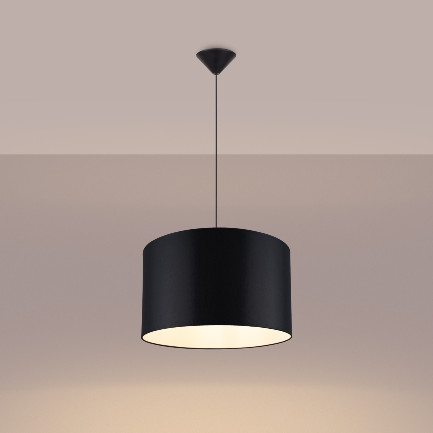 Hanglamp aan een koord NOVA 1xE27/15W/230V diameter 40 cm zwart
