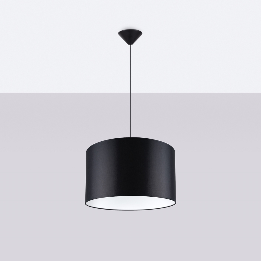 Hanglamp aan een koord NOVA 1xE27/15W/230V diameter 40 cm zwart