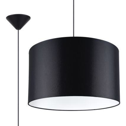Hanglamp aan een koord NOVA 1xE27/15W/230V diameter 40 cm zwart