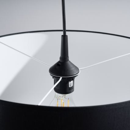 Hanglamp aan een koord NOVA 1xE27/15W/230V diameter 40 cm zwart
