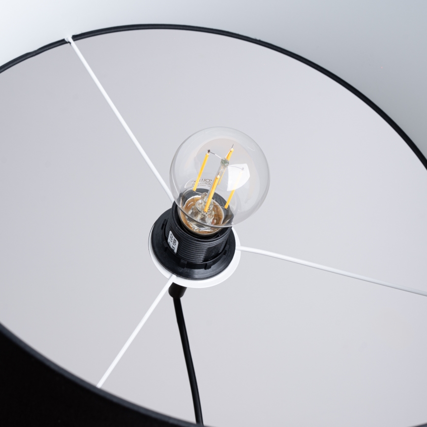Hanglamp aan een koord NOVA 1xE27/15W/230V diameter 40 cm zwart