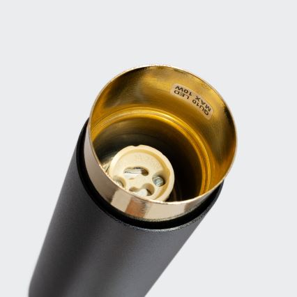 Spot NERO 1xGU10/10W/230V 12,5 cm noir/doré