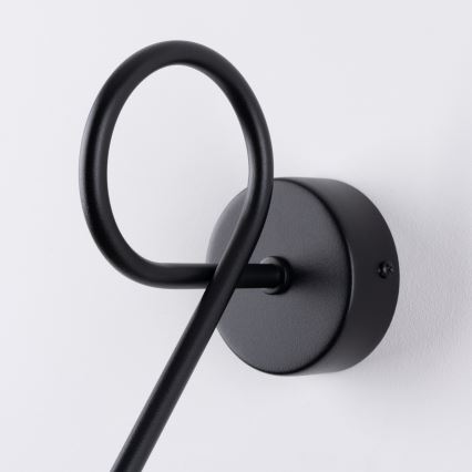 Wandlamp LOOP 1xE27/15W/230V zwart