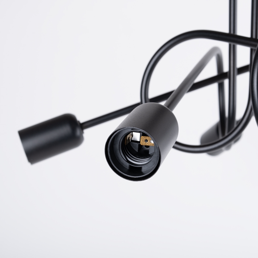 Plafonnier LOOP 5xE27/15W/230V noir