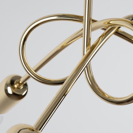 Bevestigde hanglamp LOOP 3xE27/15W/230V goud