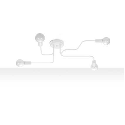 Bevestigde hanglamp VECTOR 4xE27/15W/230V wit