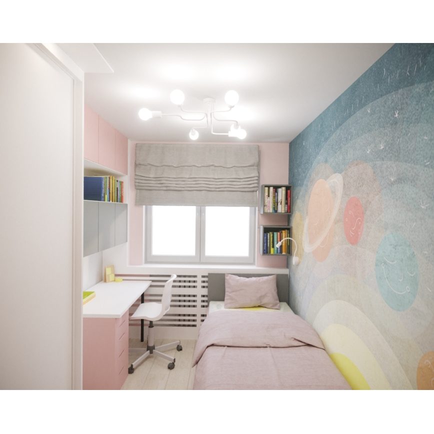 Plafonnier VECTOR 6xE27/15W/230V blanc