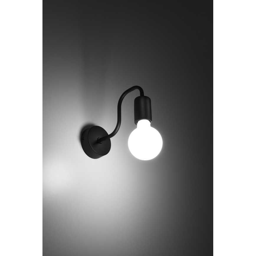 Wandlamp VECTOR 1xE27/15W/230V zwart